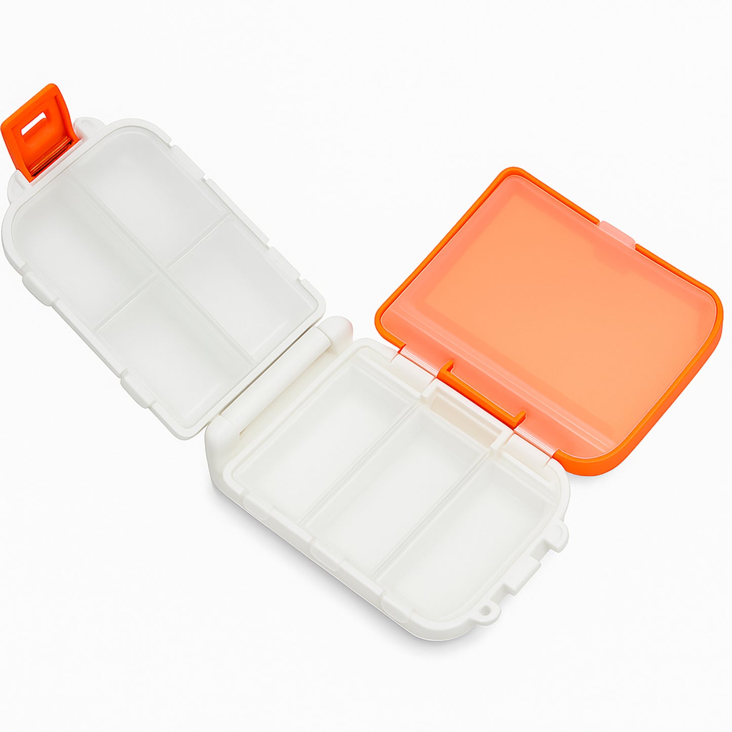Dual-Sided Pill Organizer Box (1 Pc) - 8 Compartments, Travel Medicine Case - Happy Price - Image 4