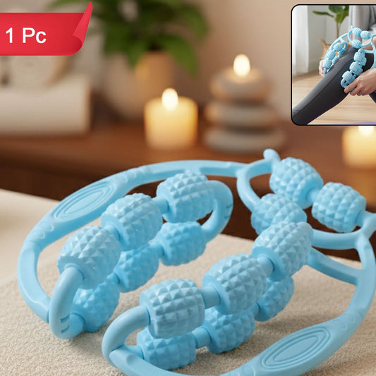 Multi-Wheel Body Massager Roller (1 Pc) for Muscle Relief & Relaxation - Happy Price - Image 1