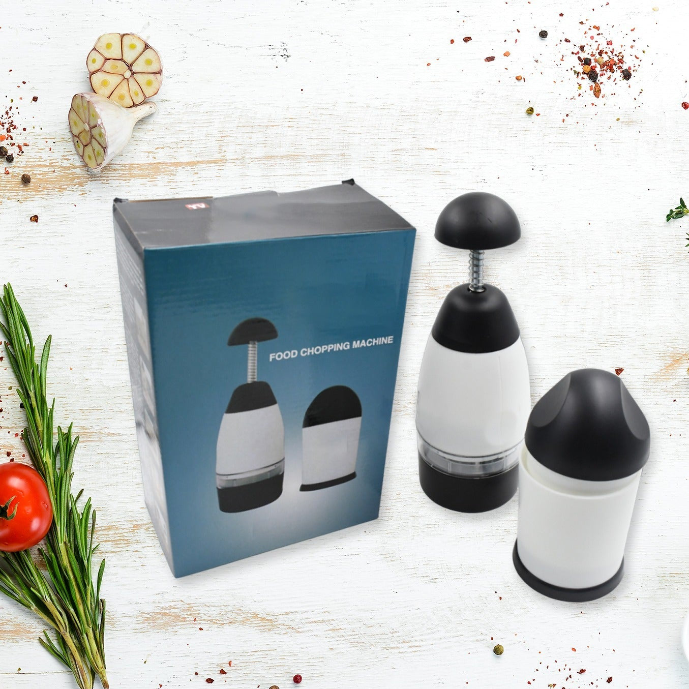 Multifunctional  Vegetable Fruit Chopping Grater Slicer Manual Vegetable Onion Chopper Cutter Food Squeezer Hand Grinder Garlic Grinder Meat Chopper Meat Chopper Kitchen Tool - Happy Price - Image 1