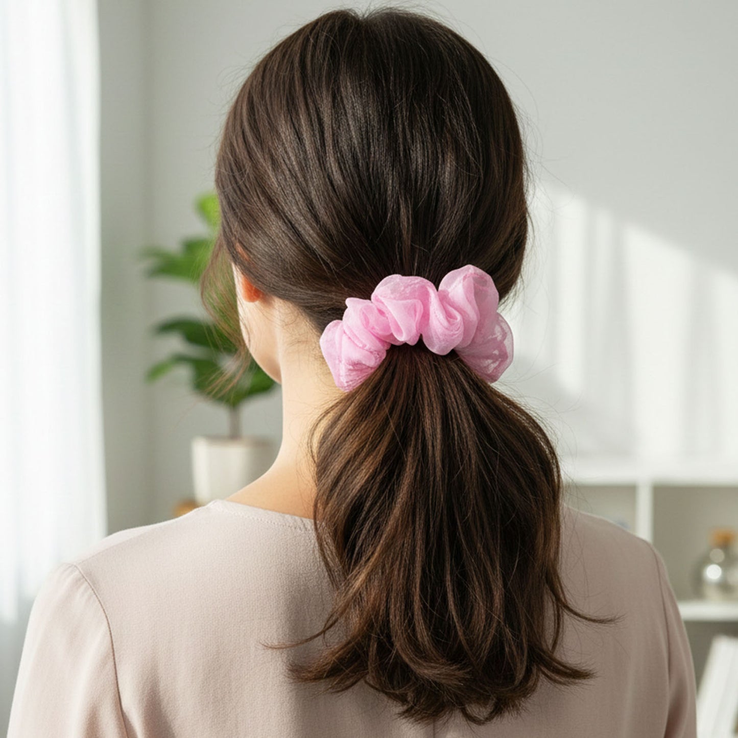 Soft Stretchable Hair Tie for Ponytails & Buns - Gentle Hold (1 Pc) - Happy Price - Image 3