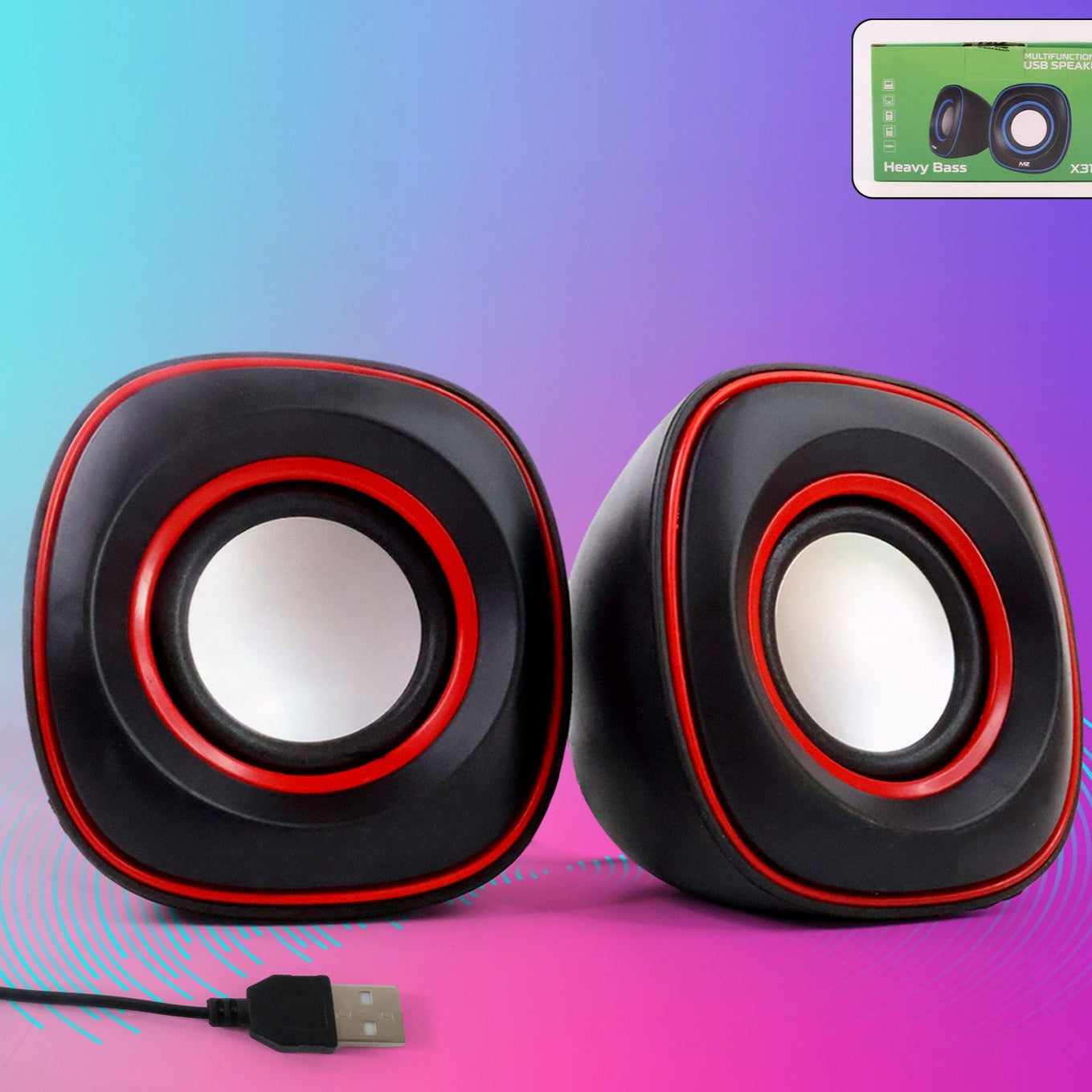 Pc Speakers Computer Speakers (1 Set) - Happy Price - Image 1