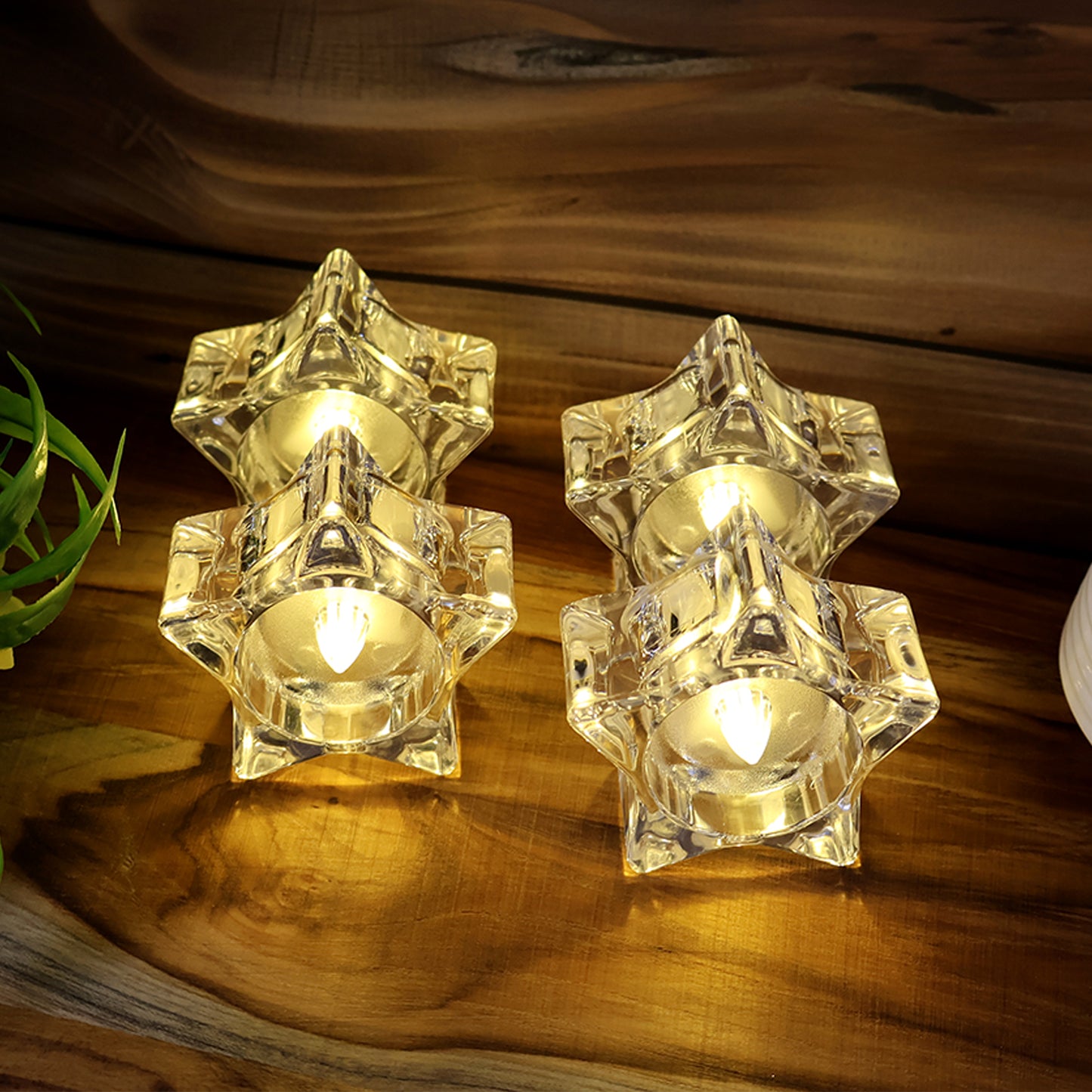 Star-Shaped LED Flameless Candles - Set of 6 - Happy Price - Image 5
