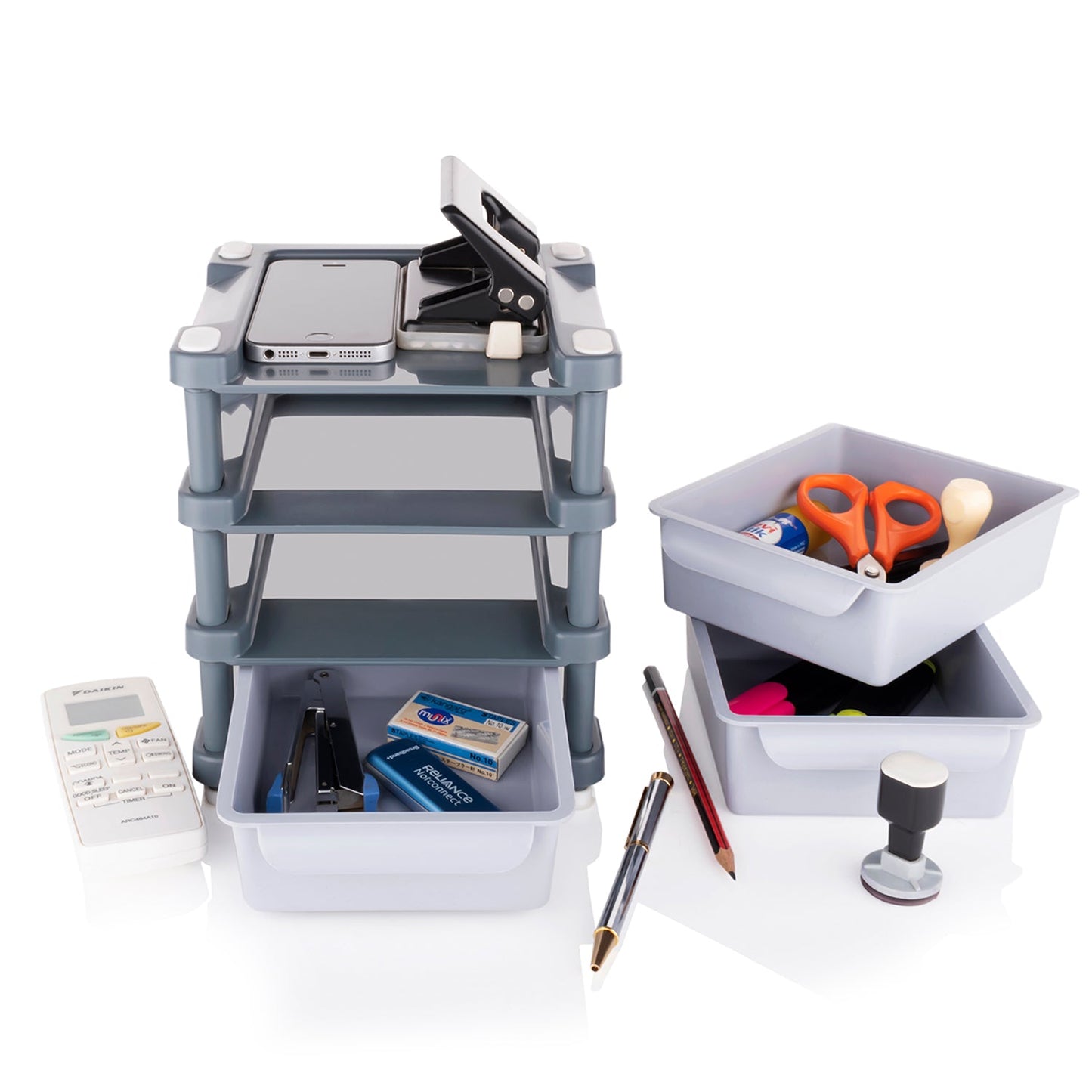 Mini 3 Layer Drawer Used For Storing Makeup Equipments And Kits Used By Womens And Ladies. - Happy Price - Image 5