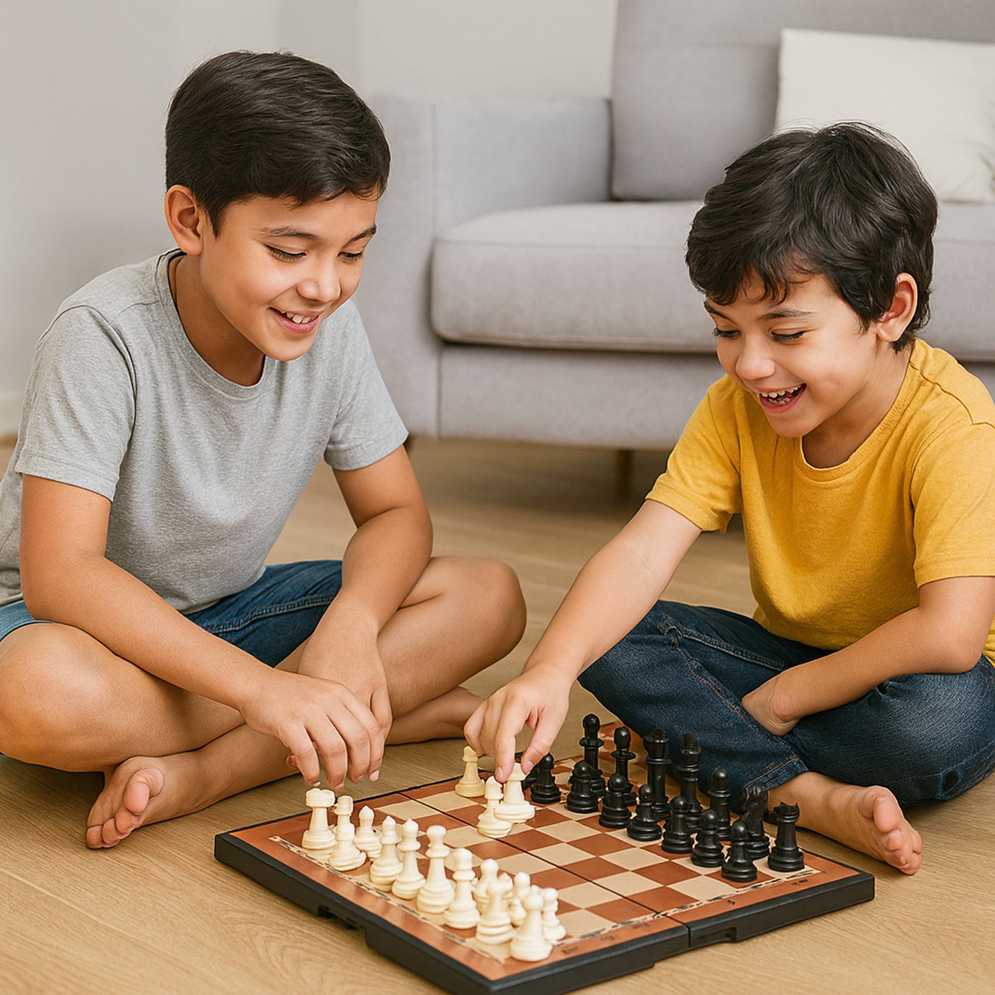 Portable Vinyl Chess Set with Plastic Pieces - Foldable Board for Travel & Practice (1 Set) - Happy Price - Image 7