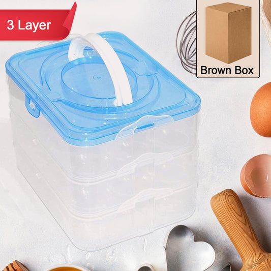 3-layer Plastic Refrigerator Egg Storage Box (36 Grid) - Happy Price - Image 1