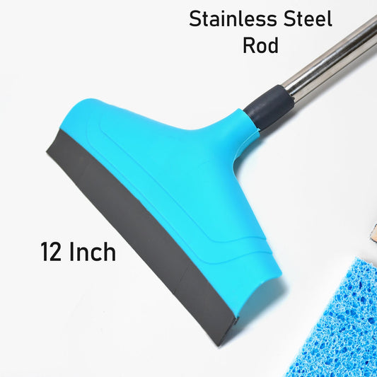 Adjustable Bathroom Wiper with 12 Inch Rubber Blade - Happy Price - Image 1