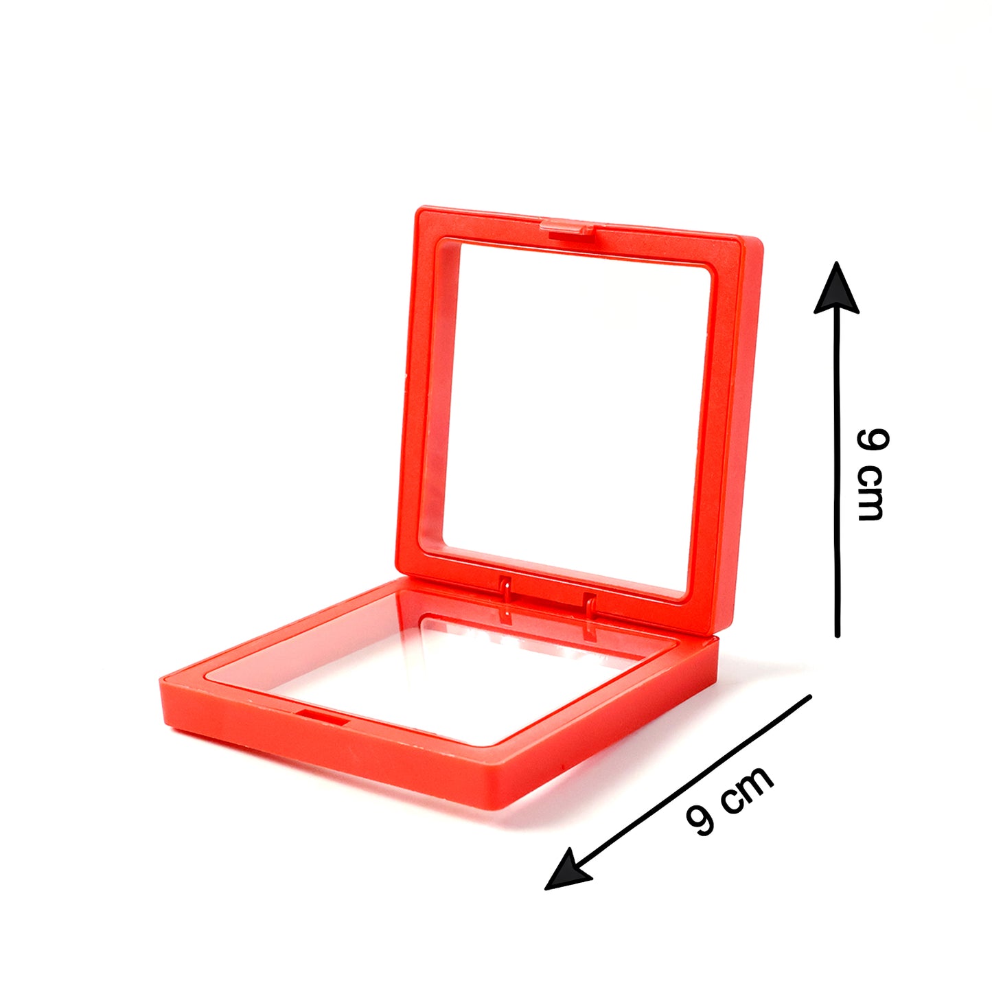 Transparent Jewellery Display Box 9x9 cm (1 Pc) - Floating Frame Organizer - Happy Price - Image 5