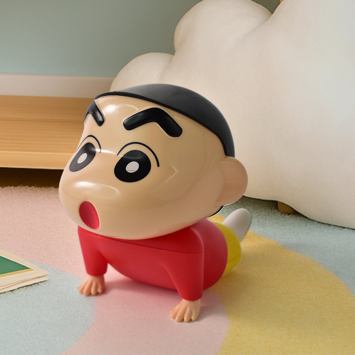 Shinchan Sitting Character Figurine - Anime Style PVC Toy for Kids & Desk Decor (1 Pc) - Happy Price - Image 5