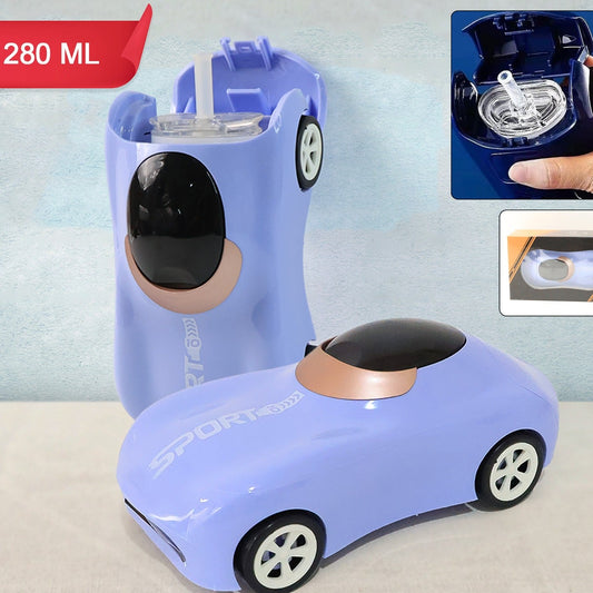 Car Shape Water Bottle With Built-in Straw 280ml (1 Pc) - Happy Price - Image 1