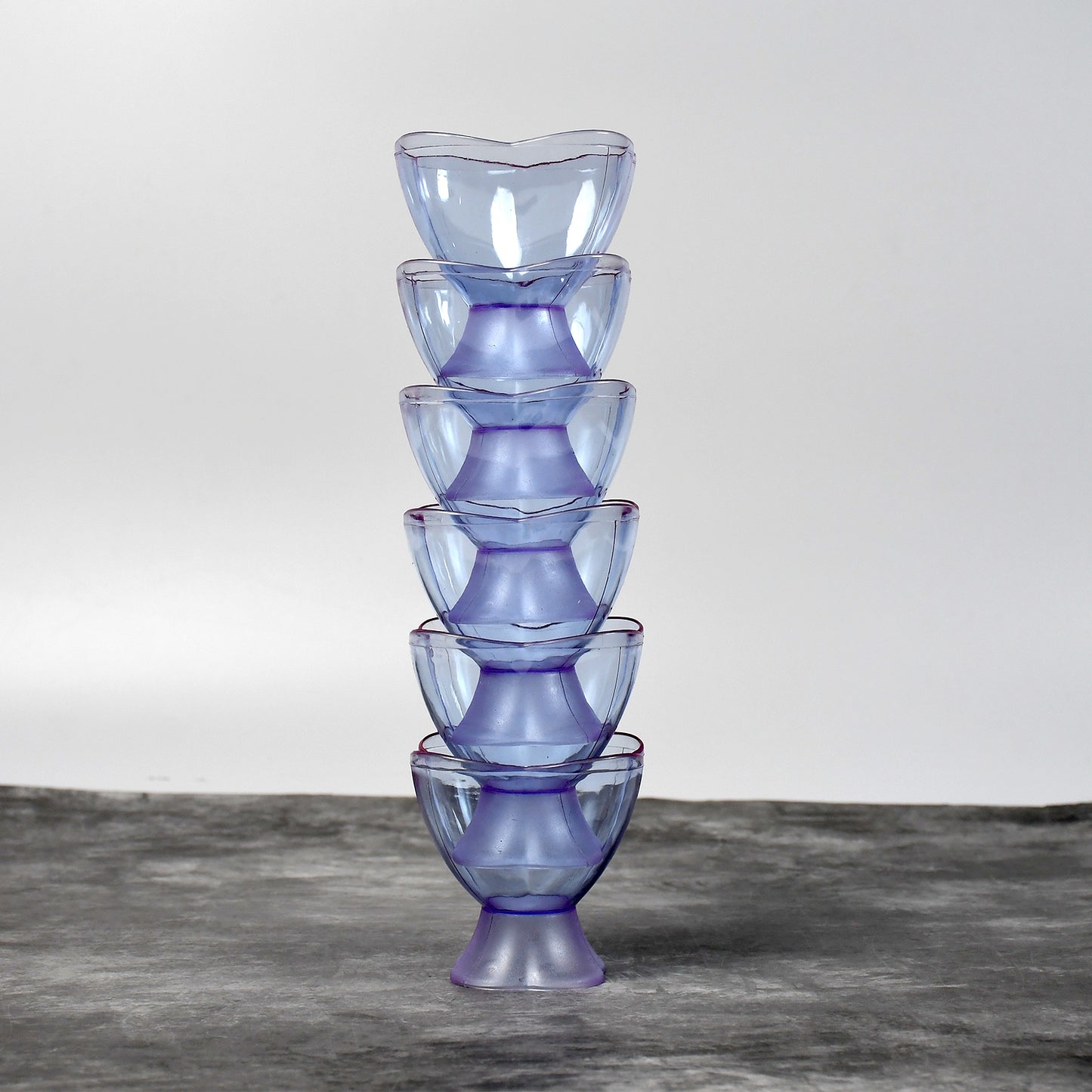 New Modern Style Dessert  Ice Cream Bowl Plastic 6pcs For Home  Office  Party Use - Happy Price - Image 5