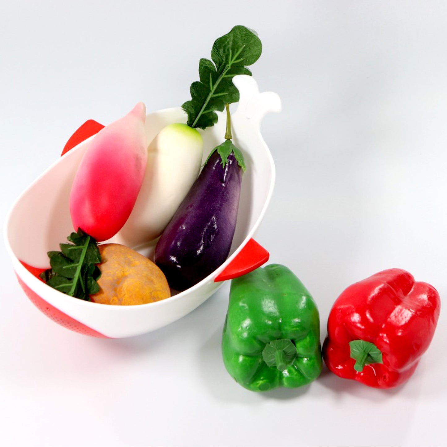 Plastic Rice Pulses Fruits Vegetable Noodles Pasta Washing Bowl And Strainer - Happy Price - Image 6