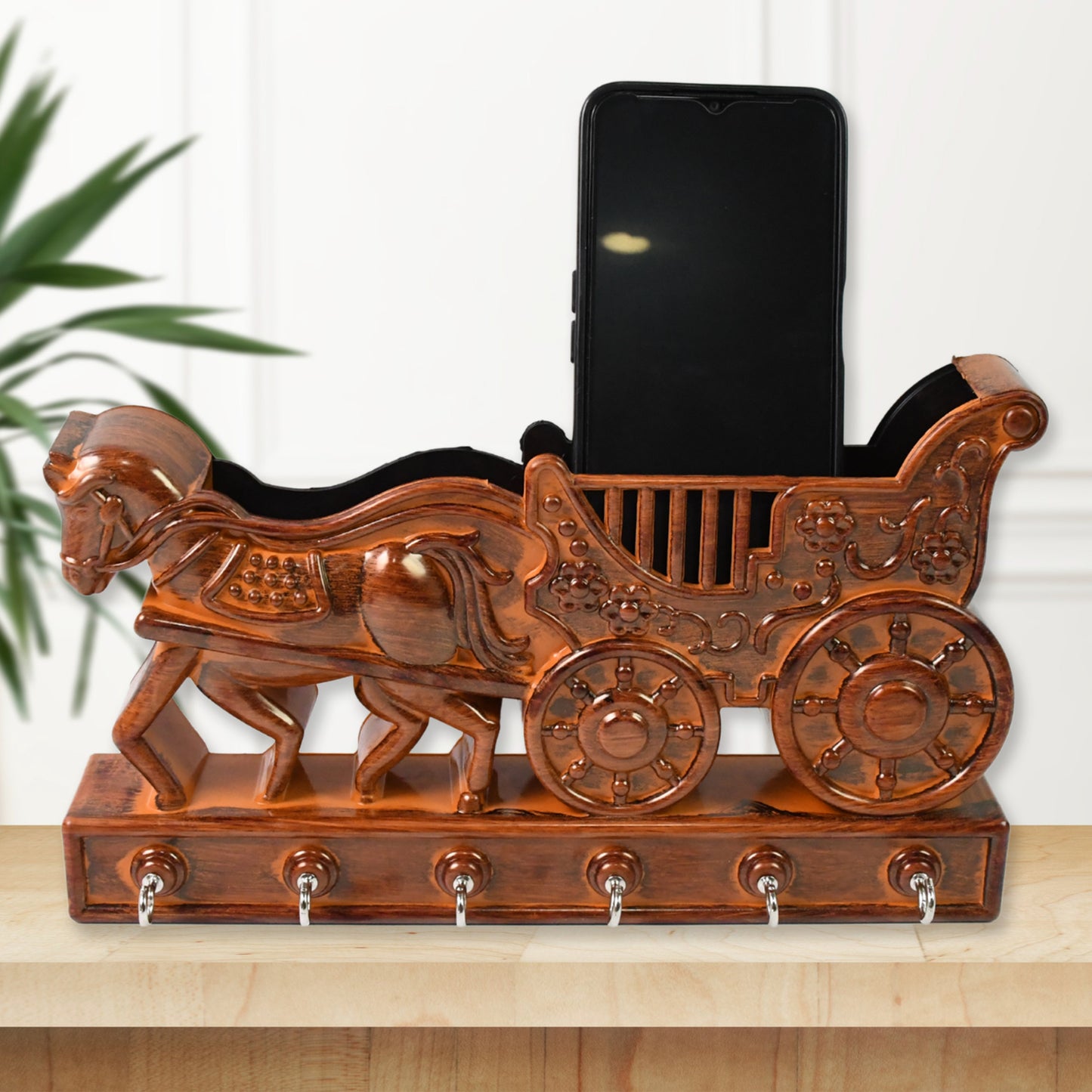 Plastic Rath Design Plastic 6 Hook Key Holder (1 Pc) - Happy Price - Image 4