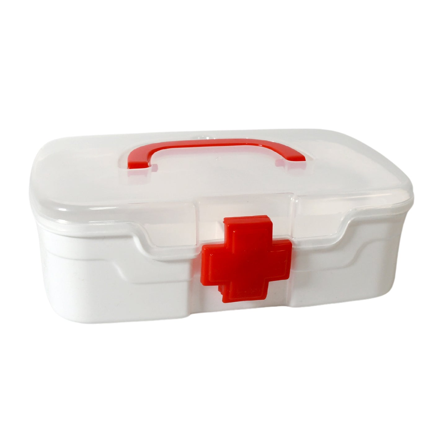 Medical Box 1 Piece Indoor Outdoor Medical Utility Medicine Storage Box Detachable Tray Medical Box Multi Purpose Regular Medicine First Aid Box With Handle  Transparent Lid - Happy Price - Image 4