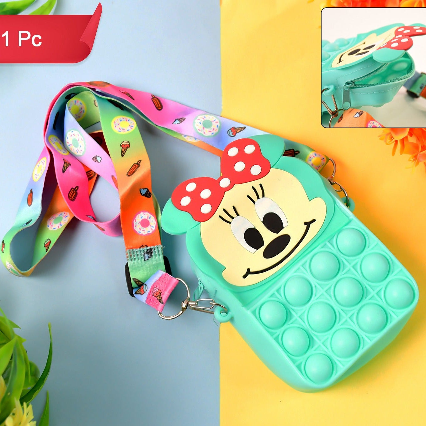 Childrens Silicone Bag Childrens Coin Purse (1 Pc) - Happy Price - Image 1