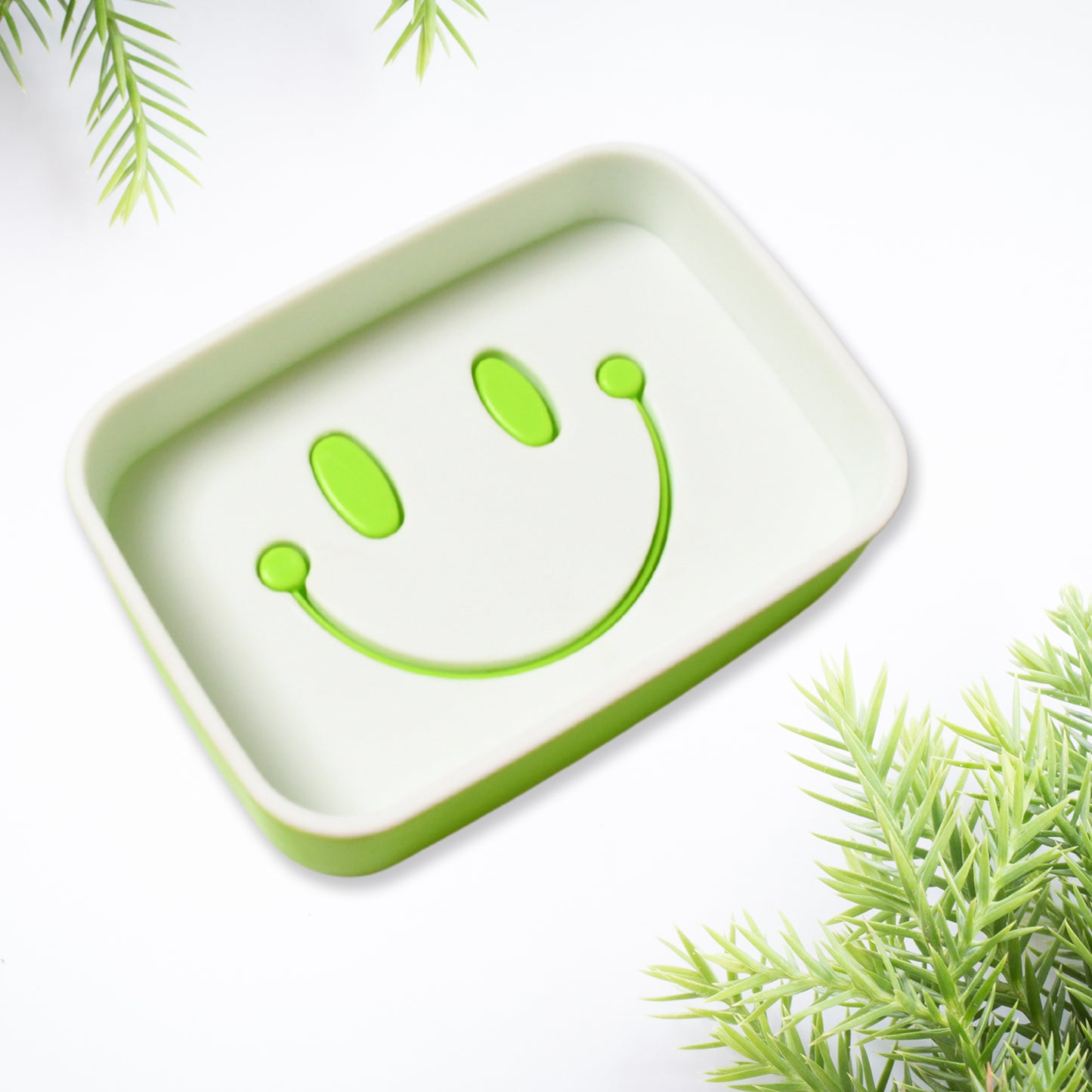 Portable Travel Home Box Cute Cartoons Smile Face Container Draining Holder Soap Dish - Happy Price - Image 7