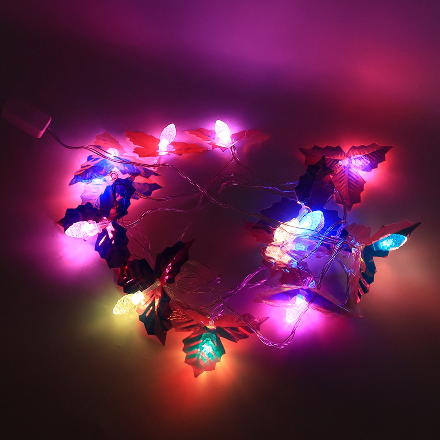 4 Meter LED Leaf String Lights - Multicolor Decorative Fairy Lights for Festivals & Home - Happy Price - Image 5