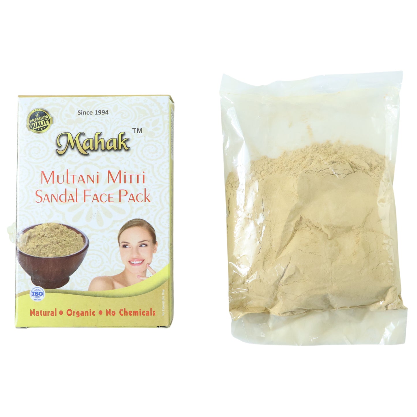 Herbal Multani Mitti & Sandal Face Pack Powder - 80 gm - Happy Price - Image 4