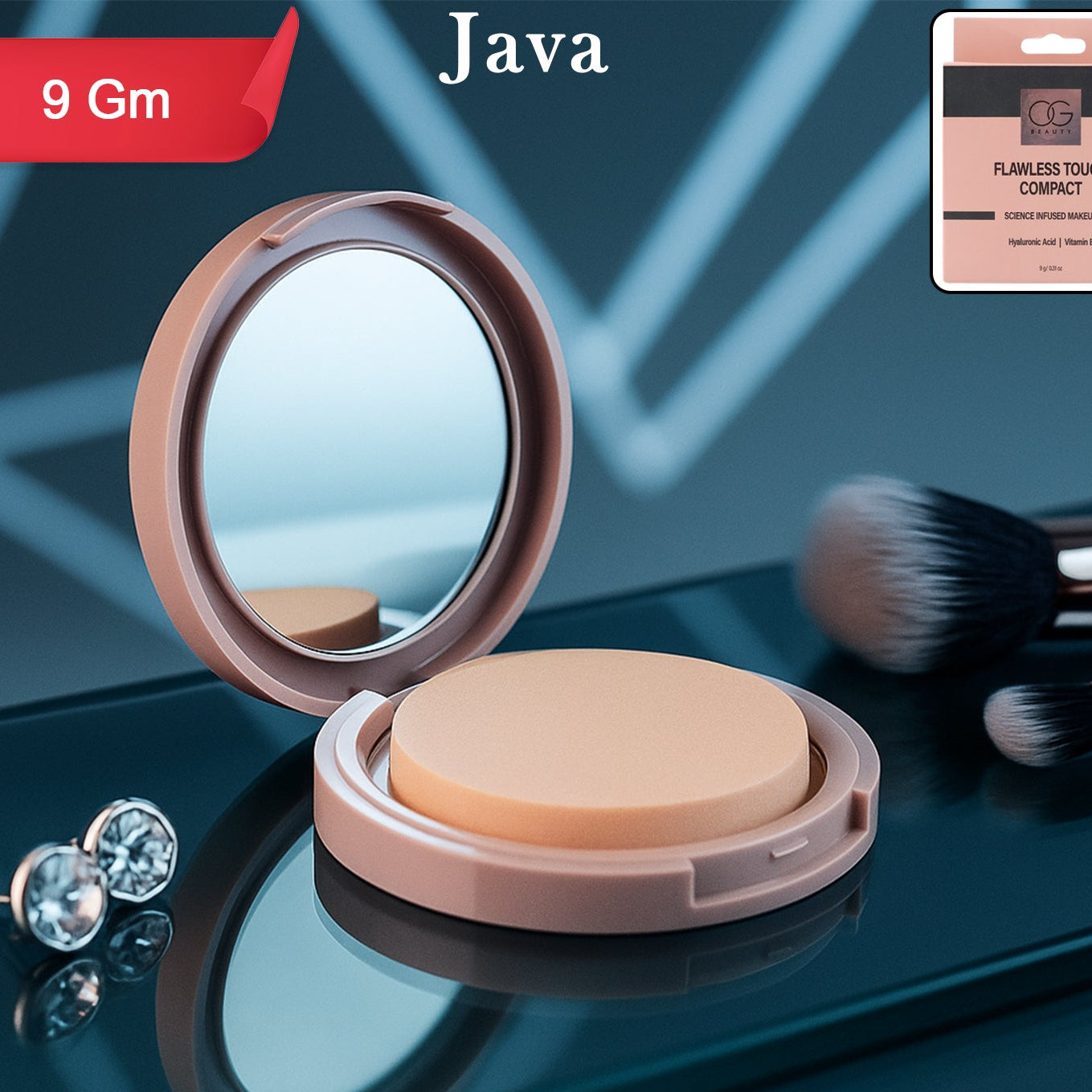 OG Beauty Java Compact Powder - Brew Shade, 9 gm - Happy Price - Image 1
