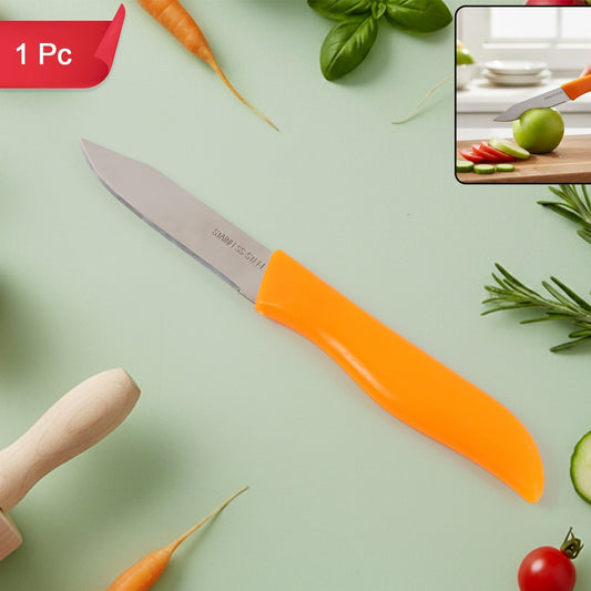 Sharp Stainless Steel Paring Knife for Kitchen Prep (1 Pc) - Happy Price - Image 1