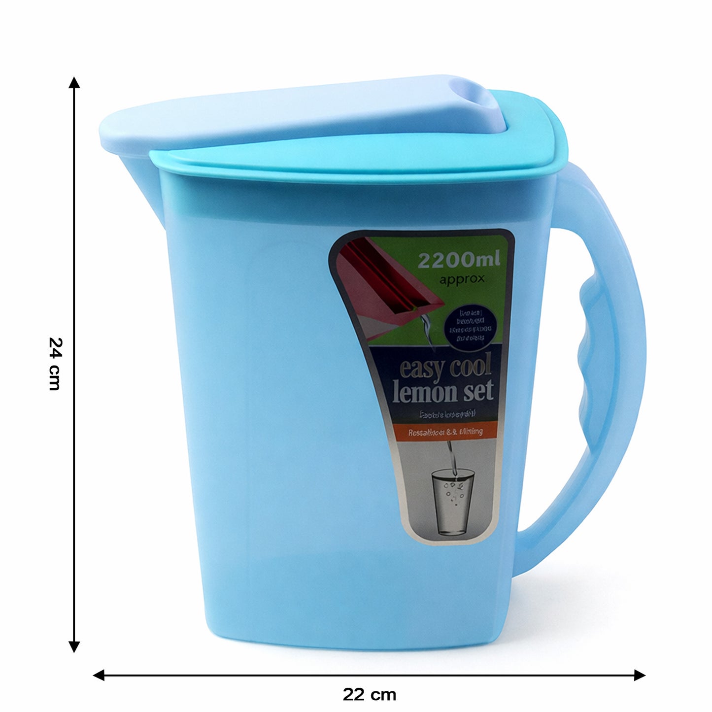 2.2 Litre Beverage Jug with Lid and Handle - Ideal for Juices & Water - Happy Price - Image 4