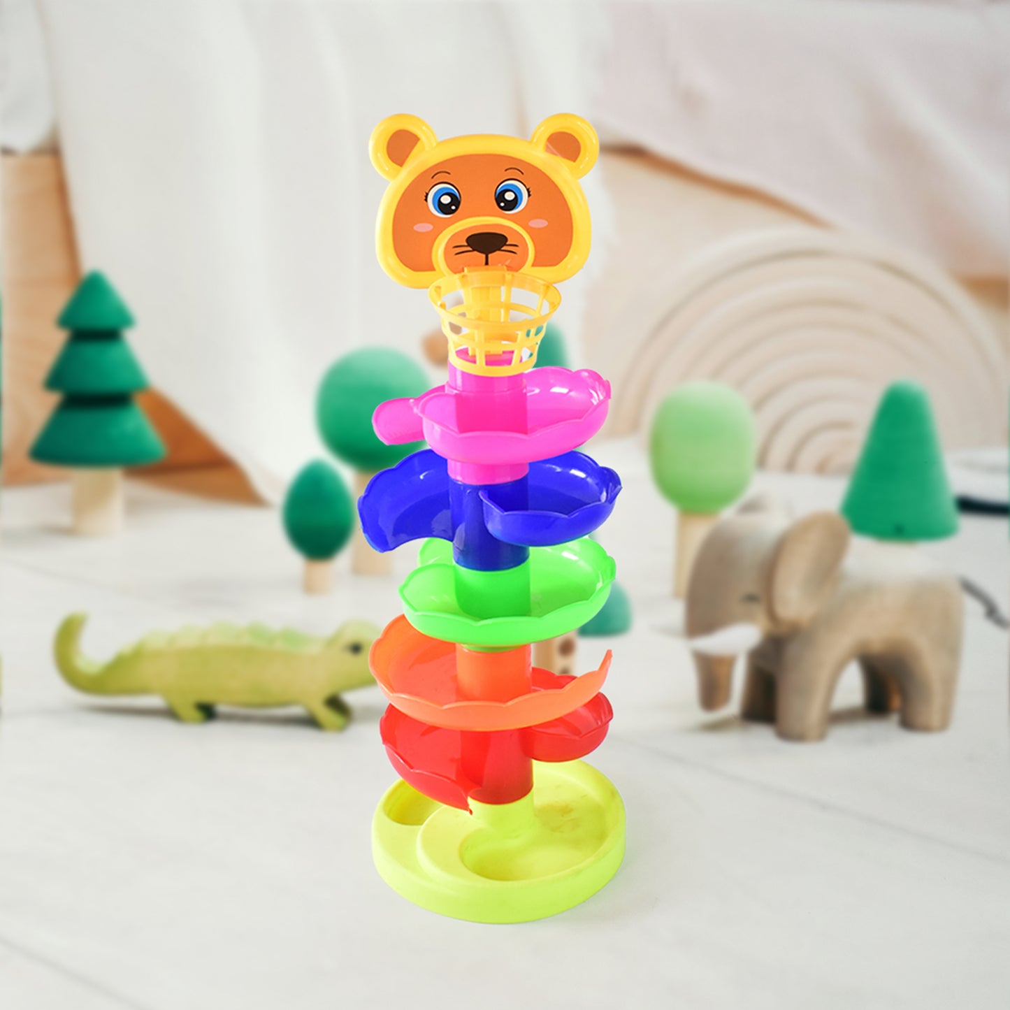 5 Layer Ball Drop And Roll Swirling Tower Educational Toy (1 Pc) - Happy Price - Image 5