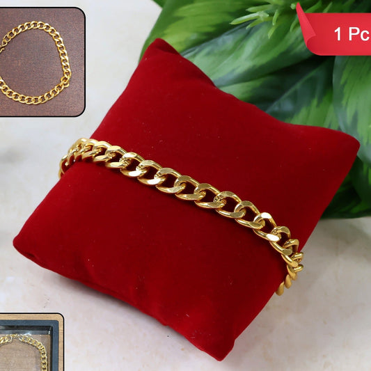 Unisex Gold Chain Bracelet - 1 Piece Fashion Accessory - Happy Price - Image 1