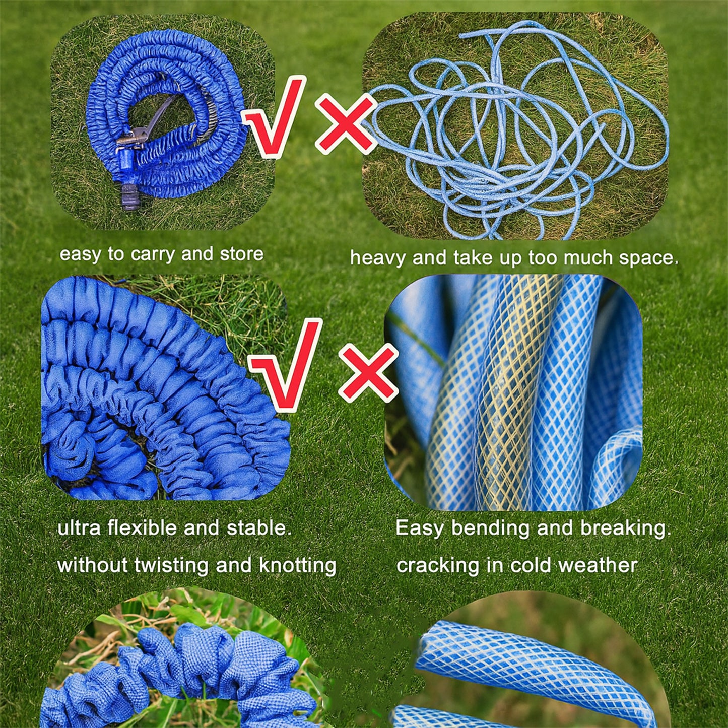 50 Ft Expandable Hose Pipe Nozzle For Garden Wash Car Bike With Spray Gun - Happy Price - Image 3