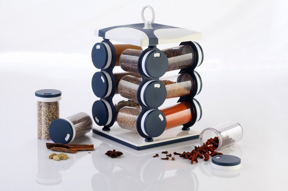 2036 Spice Jar Set - Food Grade Plastic 12pcs Spice Jar (Brown Box) - Happy Price - Image 3
