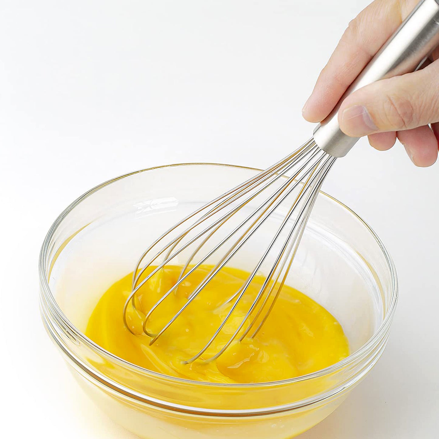 Premium Stainless Steel Whisk - 1 Pc Egg Beater & Mixer for Kitchen - Happy Price - Image 3