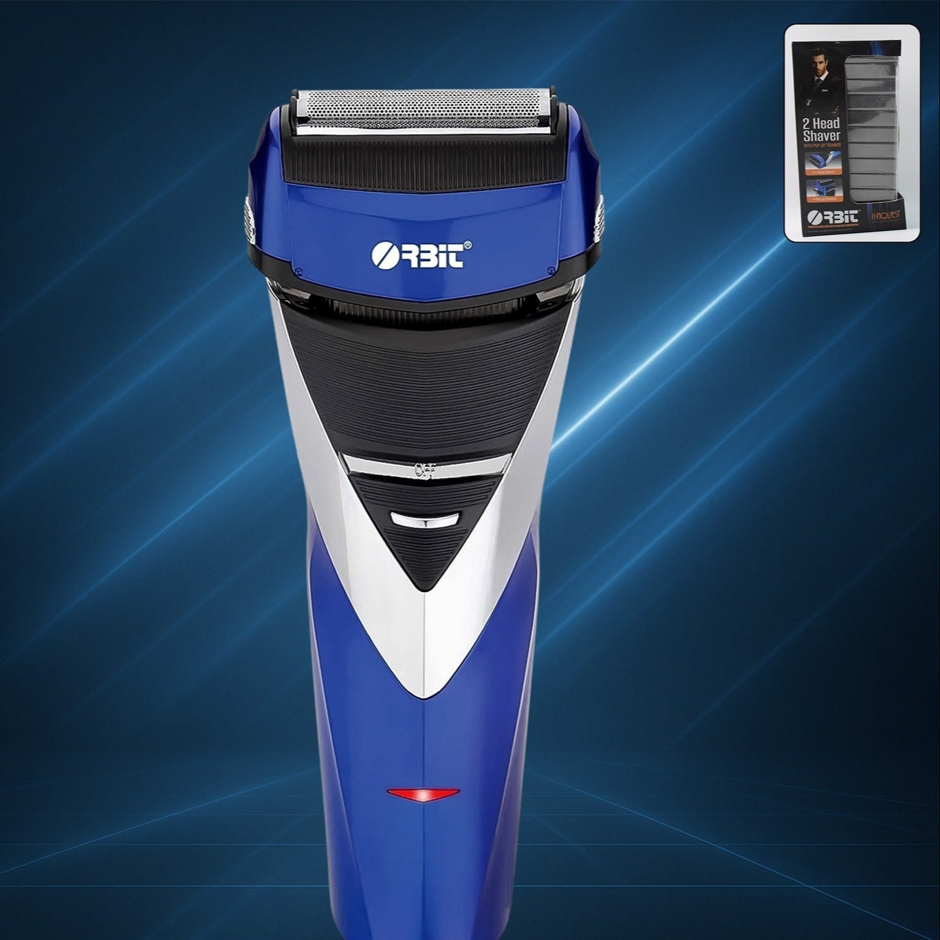 Orbit Rechargeable Electric Foil Shaver with Pop-Up Trimmer - 1 Pc - Happy Price - Image 1