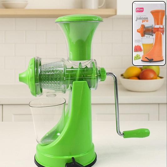 Manual Hand Press Fruit & Vegetable Juicer - Heavy Duty Plastic with Steel Handle - Happy Price - Image 1