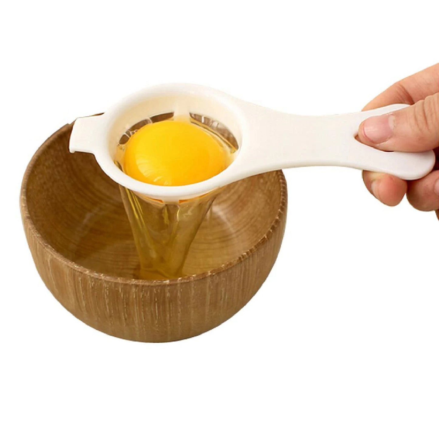 Egg Yolk Separator Egg White Yolk Filter Separator Egg Strainer Spoon Filter Egg Divider - Happy Price - Image 2