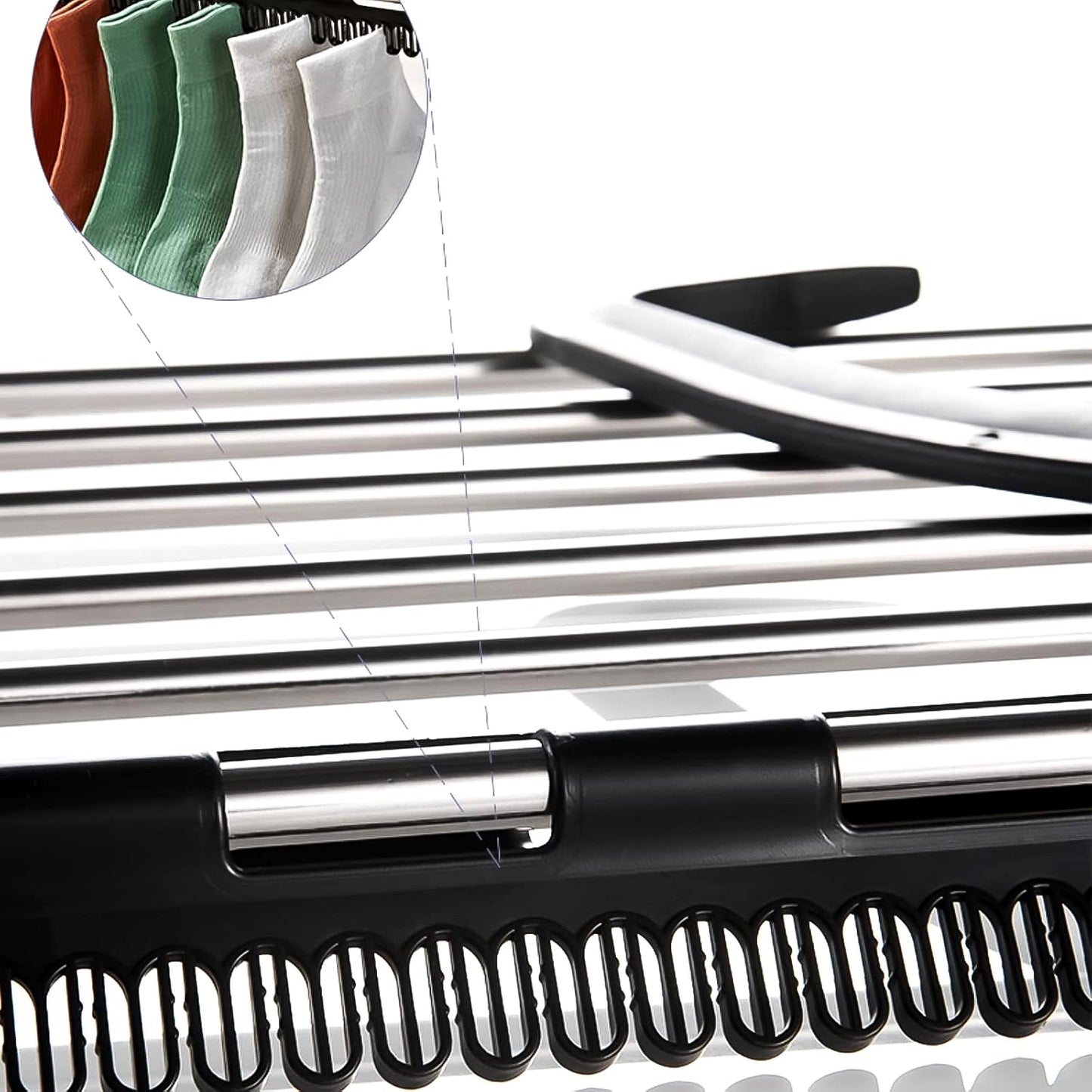 Steel Small Hanging Rack Cloth Drying Rack For Home Balcony And Window - Happy Price - Image 6