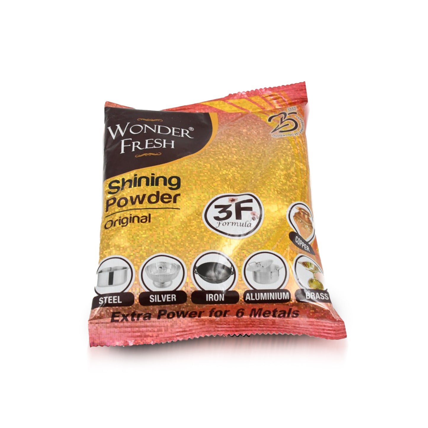 Shining Powder Cleans And Polishes Copper Brass Silver Aluminum Iron And Steel Removes Tarnish And Oxidation (200 Gm) - Happy Price - Image 4