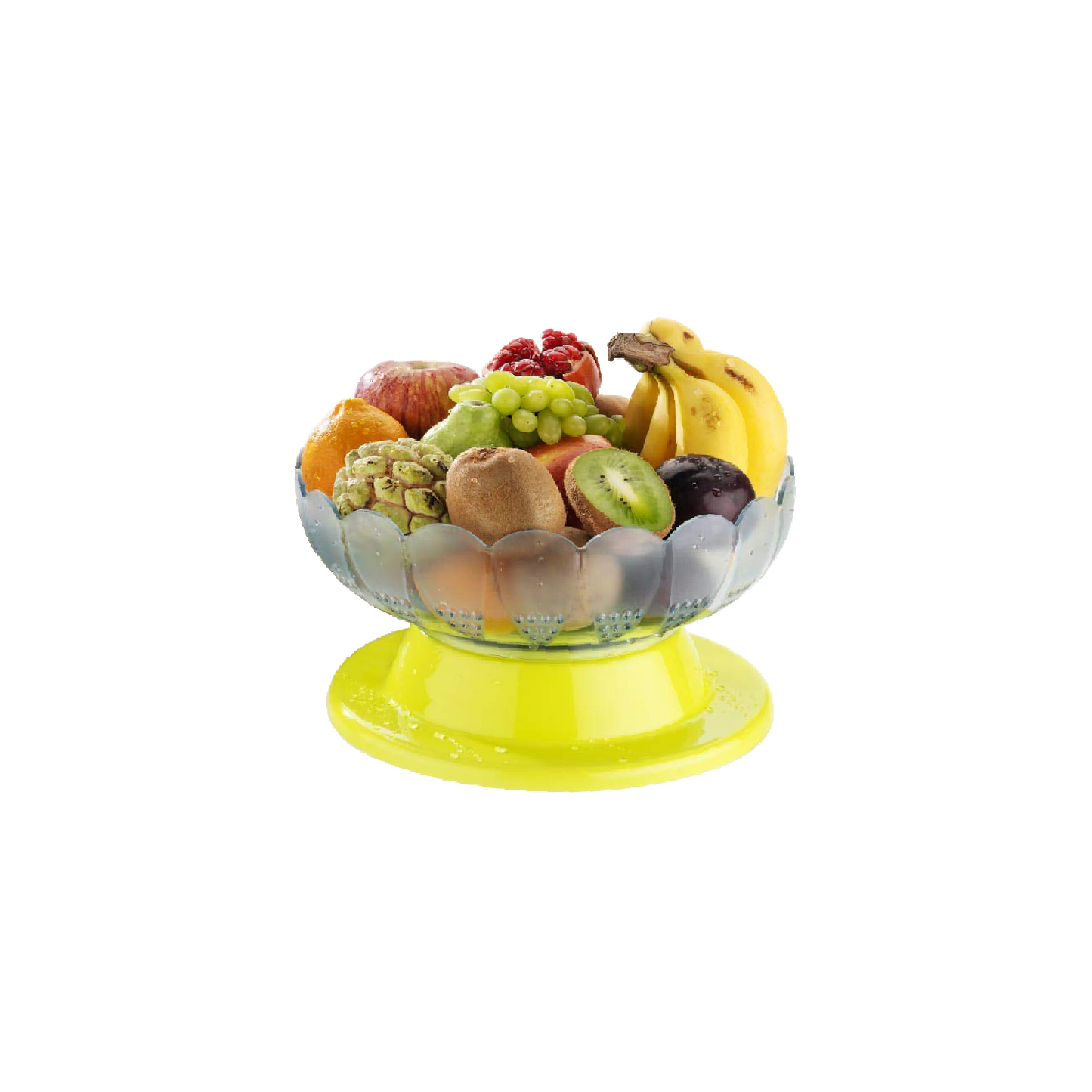 Absolute Plastic Round Revolving Fruit And Vegetable Bowl - Happy Price - Image 3