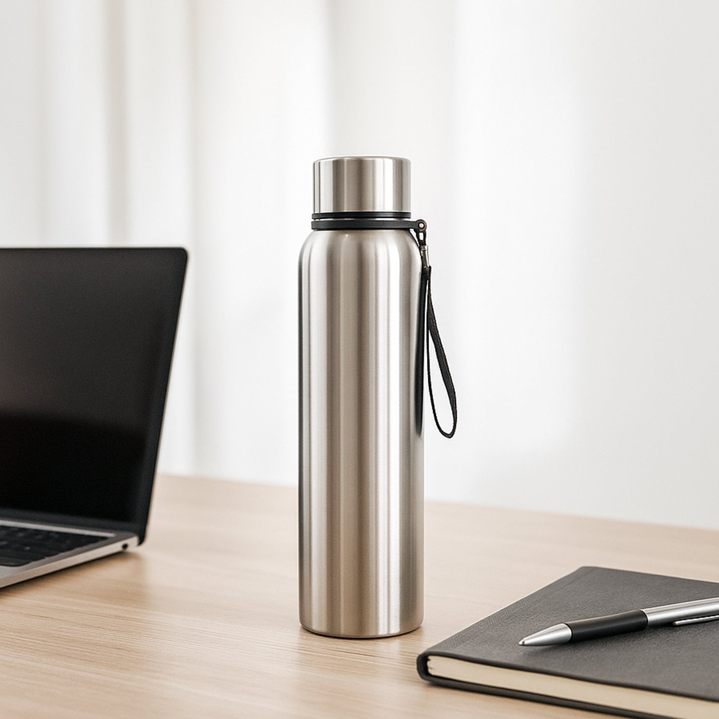 1000 ML Stainless Steel Double Wall Vacuum Insulated Water Bottle - Happy Price - Image 1