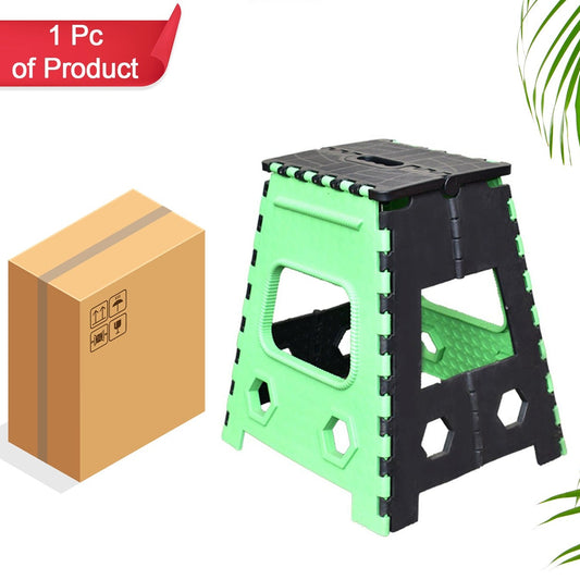1pc 18inch Folding Stool For Adults And Kids Also For Kitchen Stepping With (Brown Box) - Happy Price - Image 1