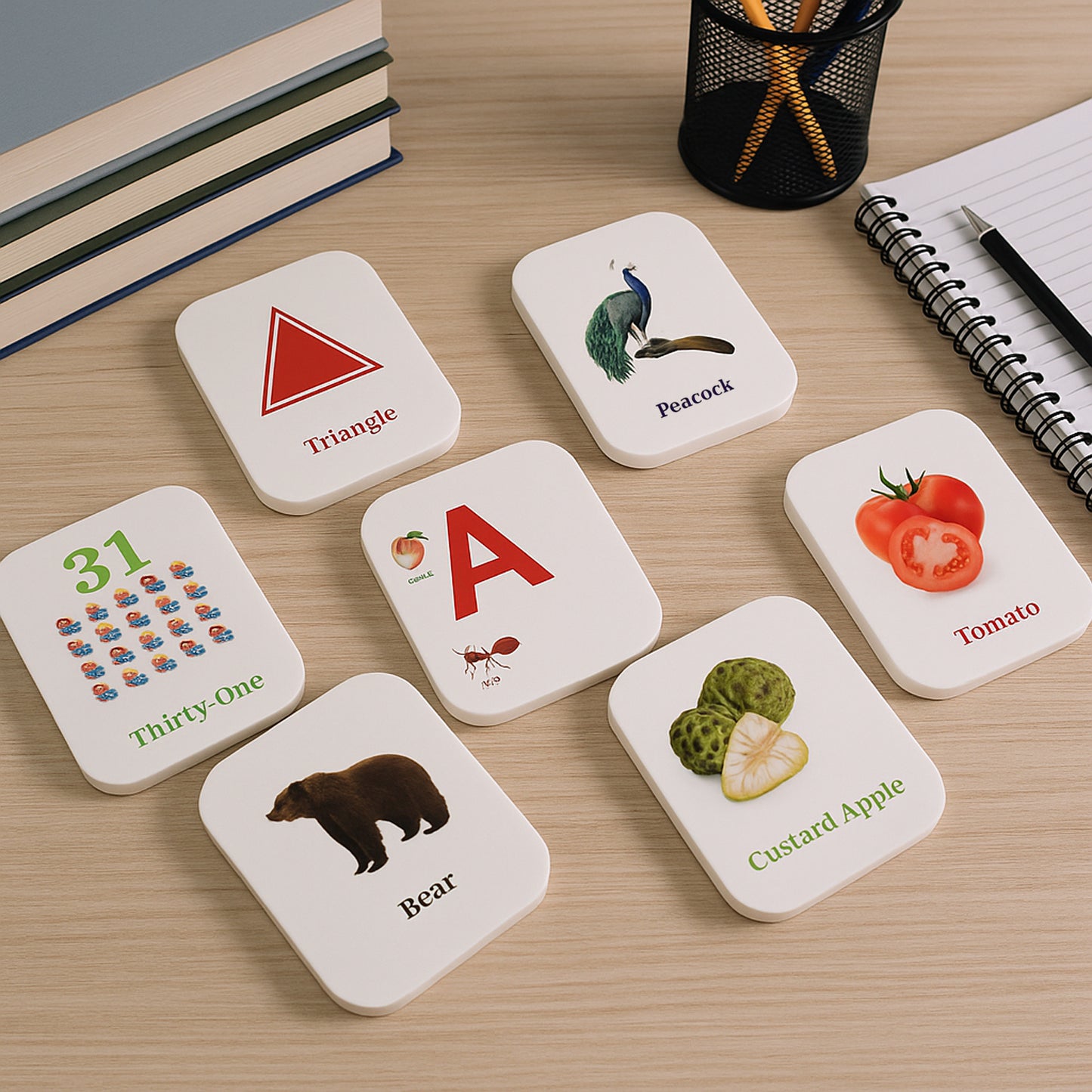 224 Pcs Early Learning Flashcard Combo Set - 7 Topics for Kids - Happy Price - Image 7