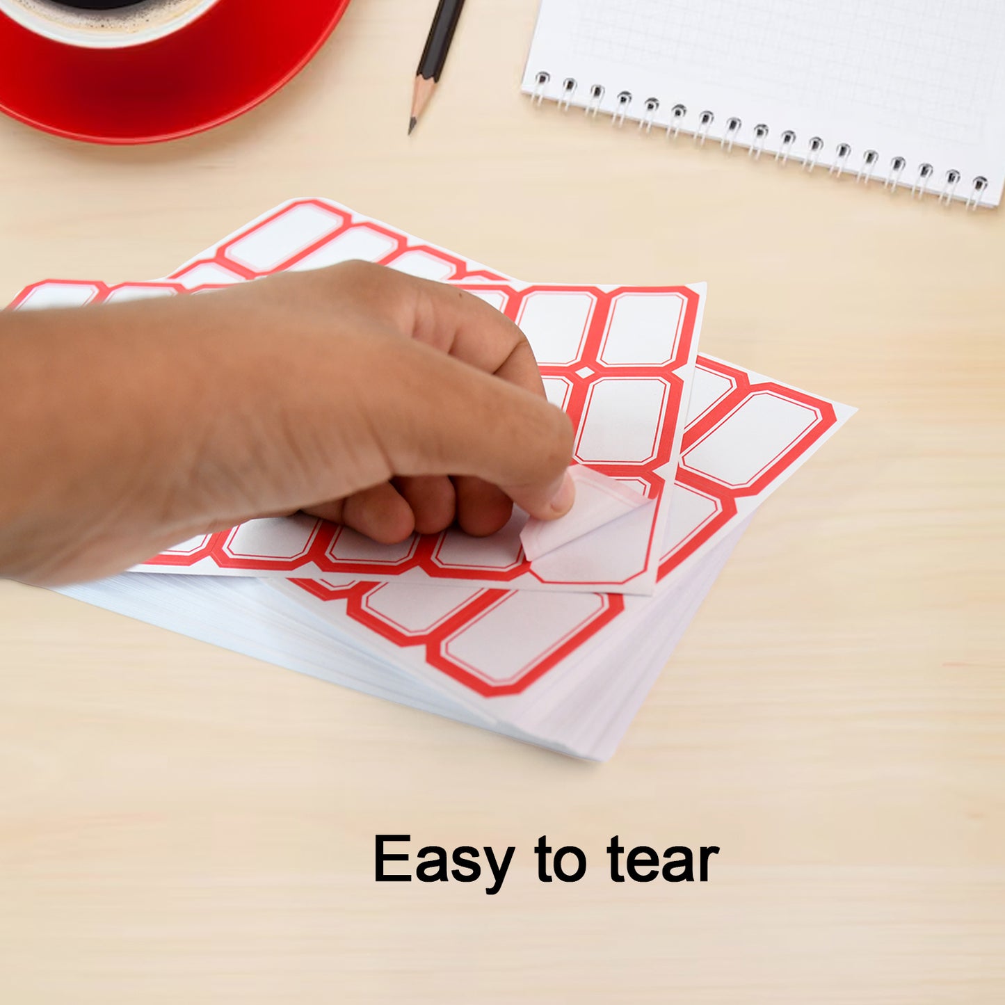 Multipurpose Writable Blank Label Sticker Sheets (50 Sheet) - Happy Price - Image 5