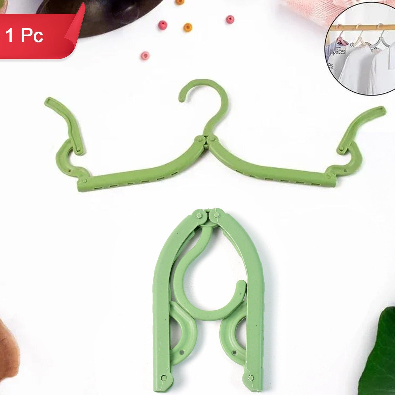 Portable Folding Clothes Hanger for Travel & Home (1 Pc) - Happy Price - Image 1