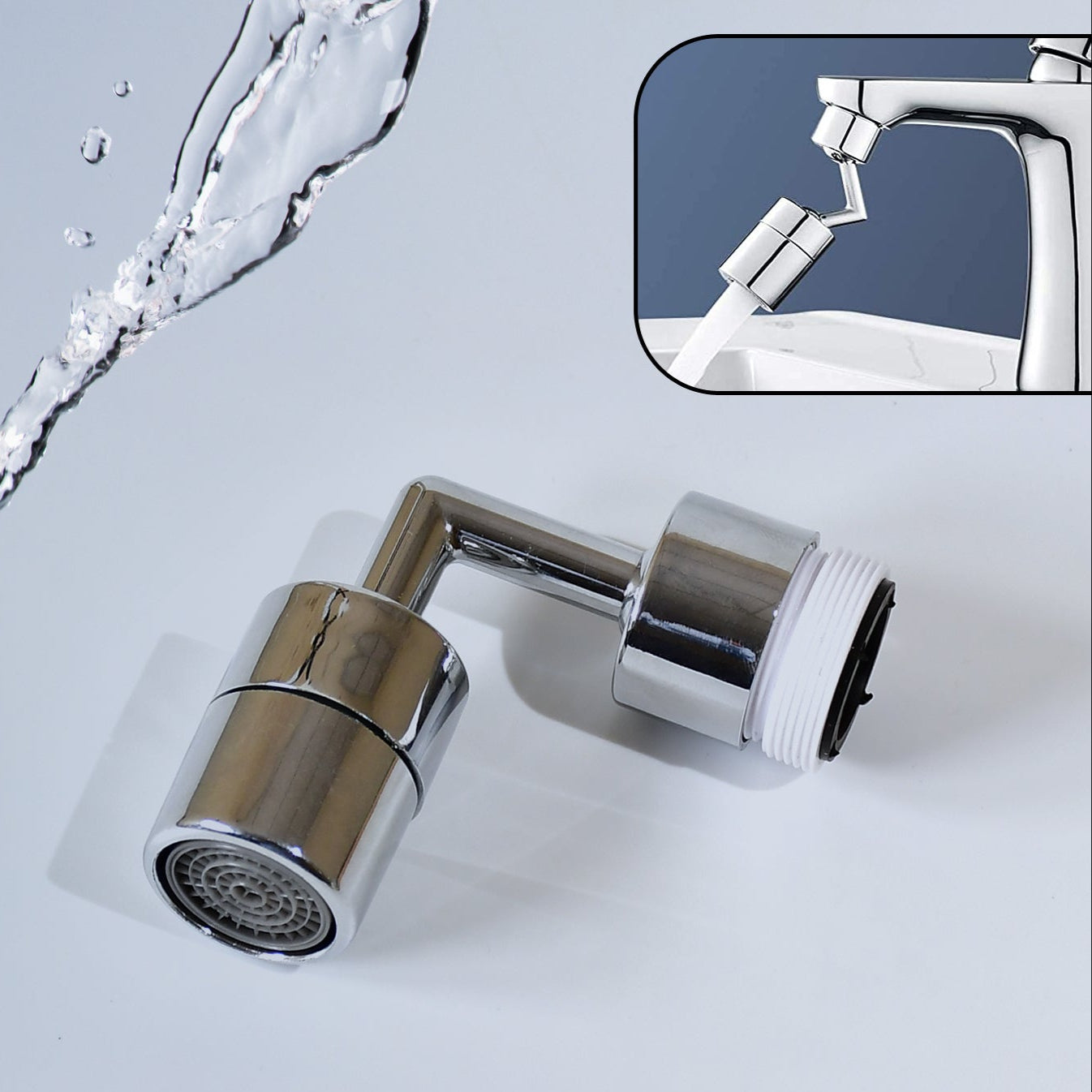 Splash Filter Faucet Sink Faucet Sprayer Head Suitable For  Kitchen Bathroom Faucet - Happy Price - Image 1