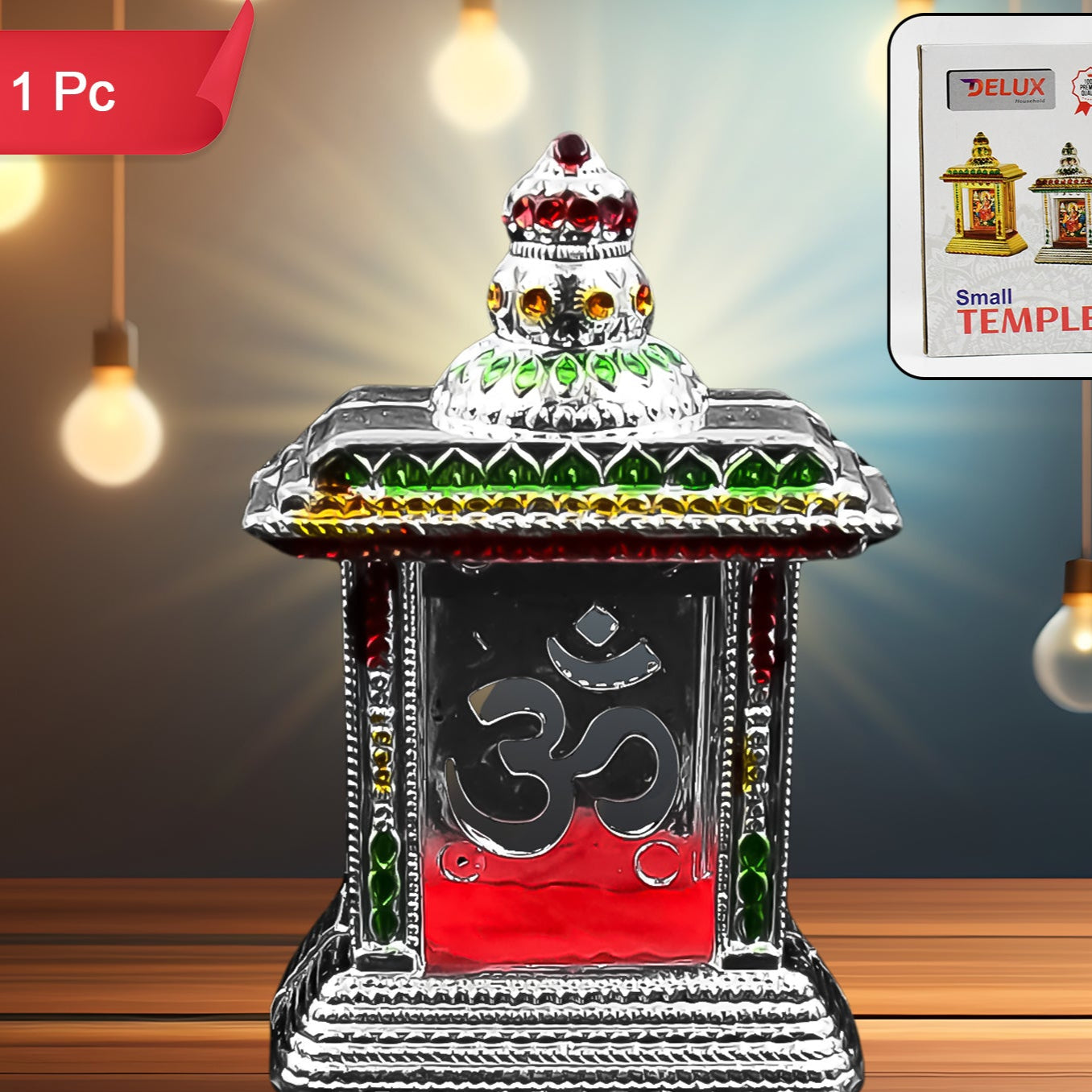 Adhesive Small Om Temple Car Dashboard Temple (1 Pc) - Happy Price - Image 1