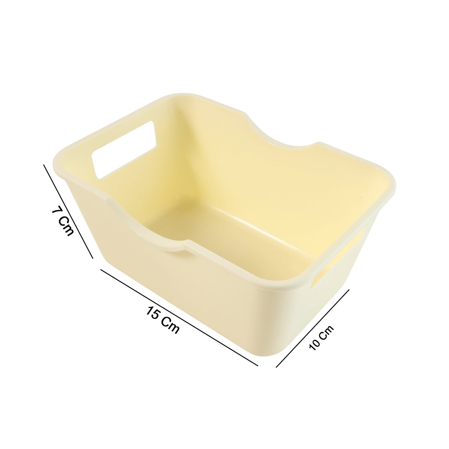 Set of 4 Plastic Storage Baskets with Handles - 15 x 10.5 cm Utility Organizers - Happy Price - Image 6