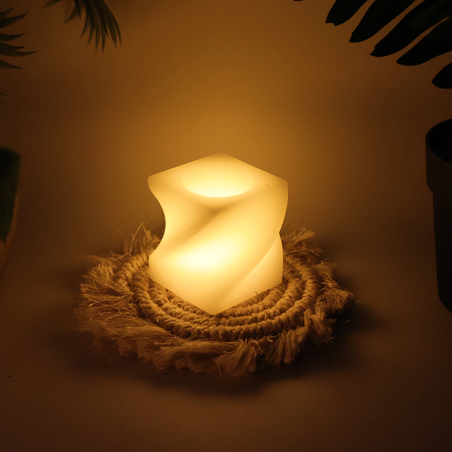 Set of 12 Square LED Flameless Tealight Candles - Warm White Glow - Happy Price - Image 3