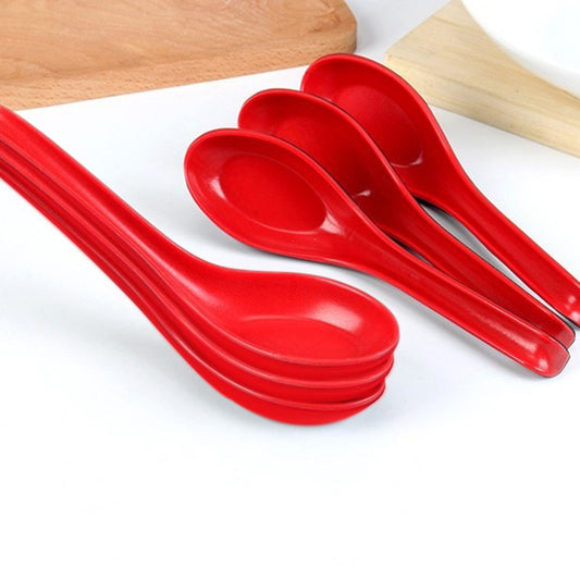 Microwave Safe Unbreakable Colorful Soupdessert Spoons Food Grade Set Of 6 Pcs - Happy Price - Image 1