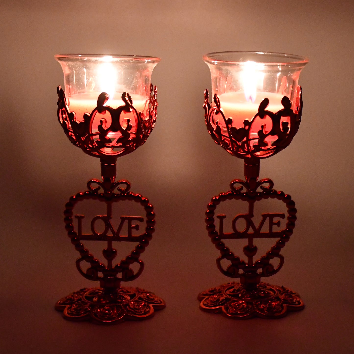 Tea Lights Holder Candle Stand (2 Pc Set) - Happy Price - Image 4