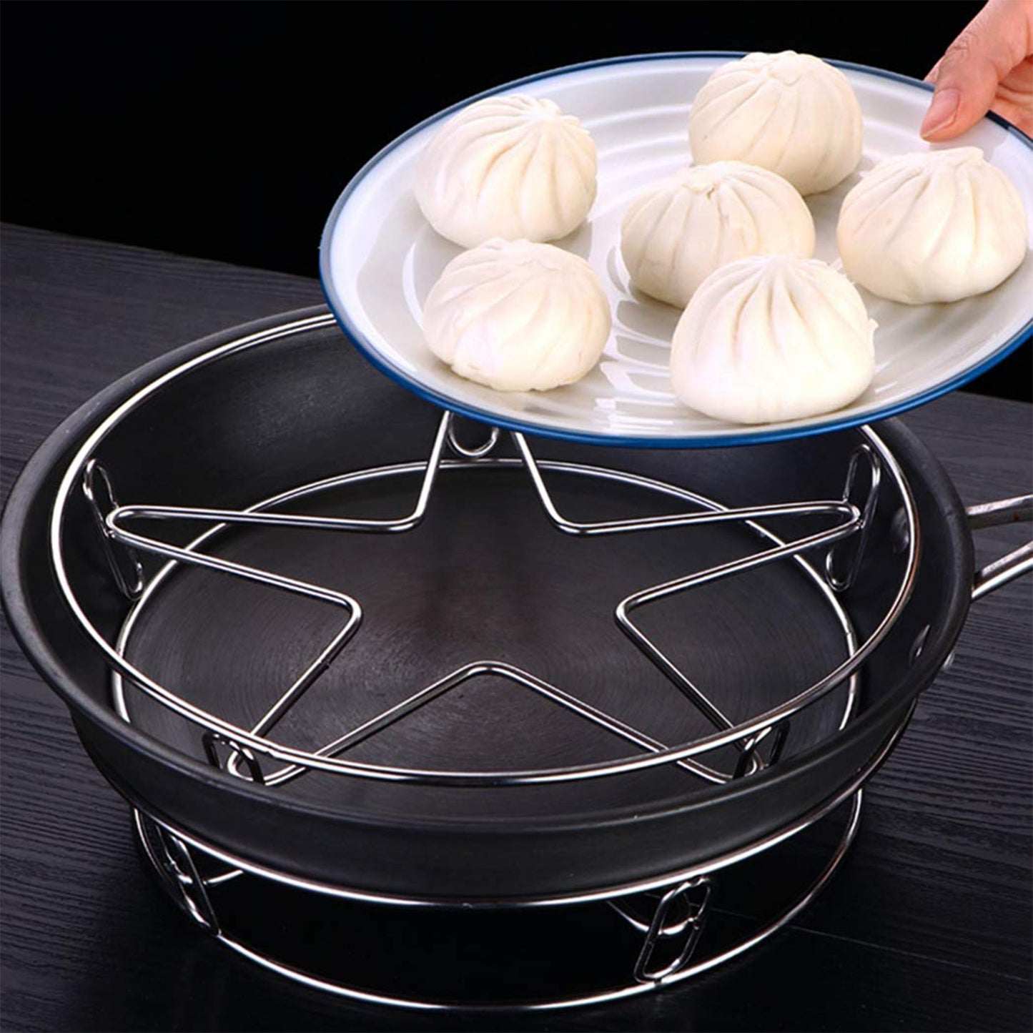 Heavy Duty Stainless Steel Gas Stove Stand for Pots & Pans - 1 Pc - Happy Price - Image 5