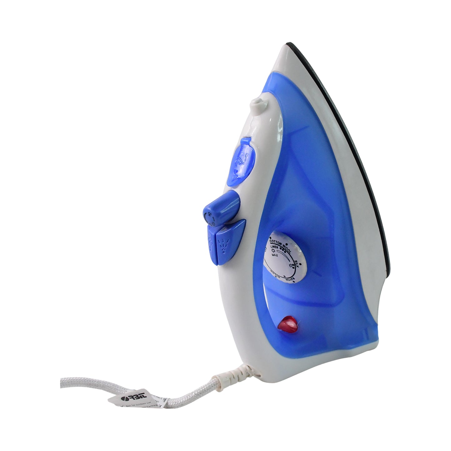 Orbit 1200W Steam Iron with Non-Stick Soleplate & Adjustable Temp (1 Pc) - Happy Price - Image 2