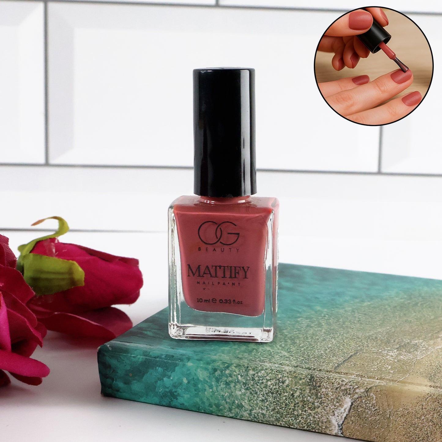 HappyPrice Matte Pink Nail Polish - 10 ML, Quick Dry & Long Lasting - Happy Price - Image 3
