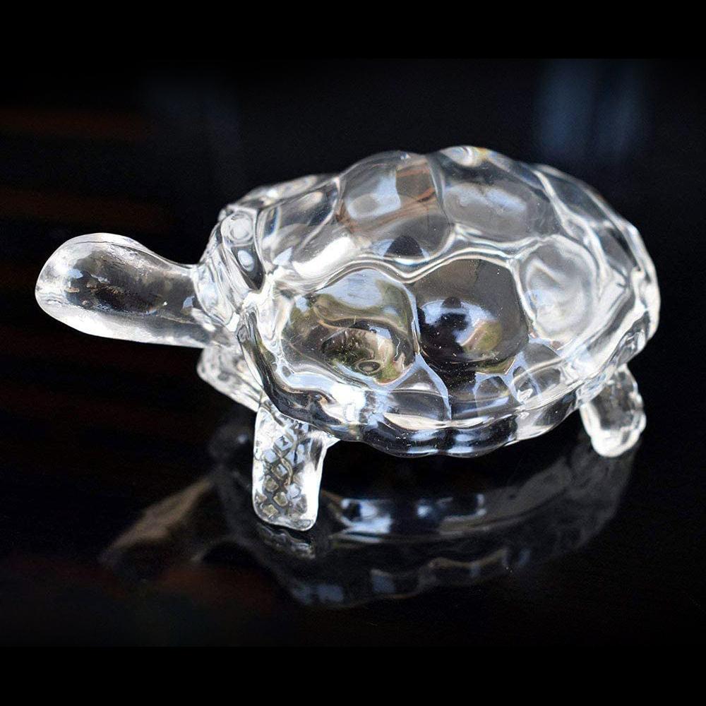 Crystal Glass Tortoise Figurine for Vastu and Feng Shui - Happy Price - Image 2